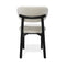 Lot de 2 chaises LUMI velours chenillé pieds noirs