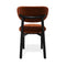 Lot de 2 chaises LUMI velours chenillé pieds noirs