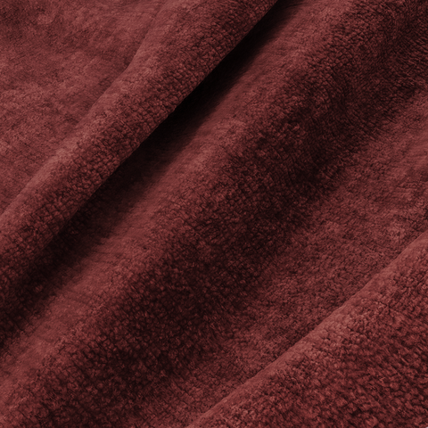 Lot de 2 chaises LUMI velours texturé pieds bordeaux