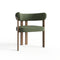 Lot de 2 petits fauteuils OREN velours chenillé