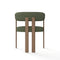 Lot de 2 petits fauteuils OREN velours chenillé