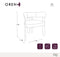 Lot de 2 petits fauteuils OREN velours chenillé