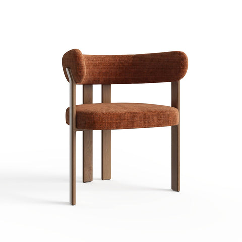 Lot de 2 petits fauteuils OREN velours gaufré