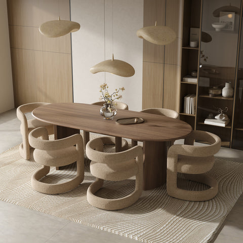 Lot de 2 chaises KLAY velours chenillé