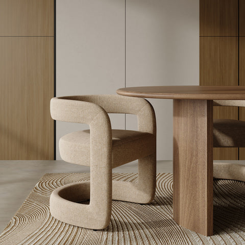 Lot de 2 chaises KLAY velours chenillé