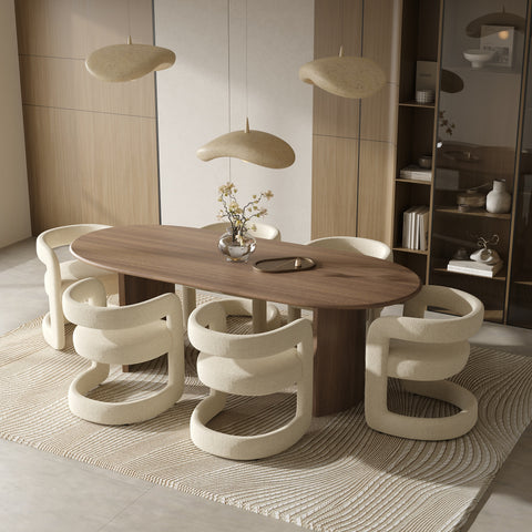 Lot de 2 chaises KLAY velours chenillé