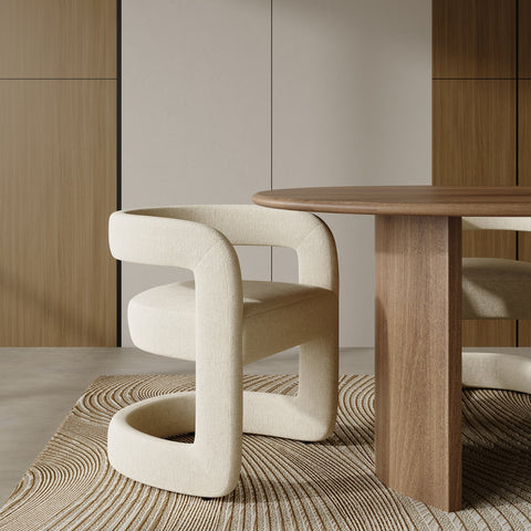 Lot de 2 chaises KLAY velours chenillé