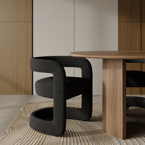 Lot de 2 chaises KLAY velours chenillé