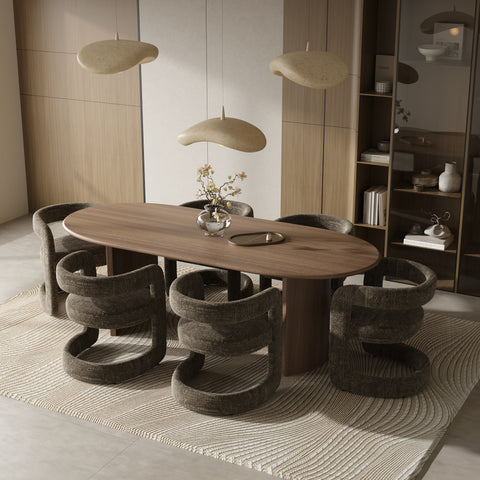 Lot de 2 chaises KLAY velours tramé