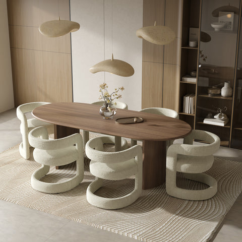 Lot de 2 chaises KLAY velours tramé