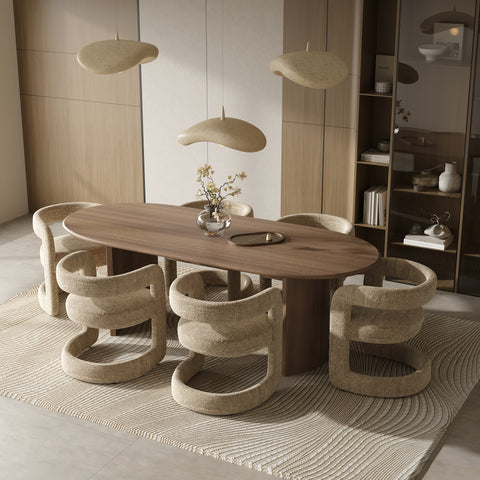 Lot de 2 chaises KLAY velours tramé