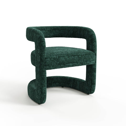 Lot de 2 chaises KLAY velours tramé