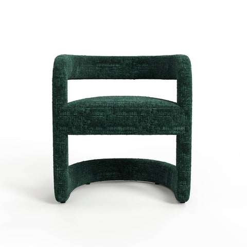 Lot de 2 chaises KLAY velours tramé