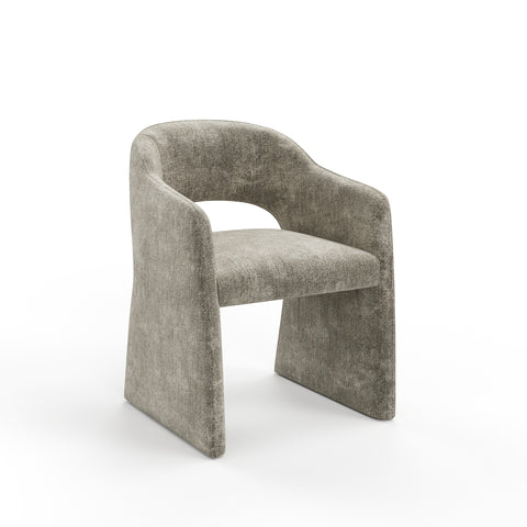 Lot de 2 petits fauteuils ARIEL velours texturé