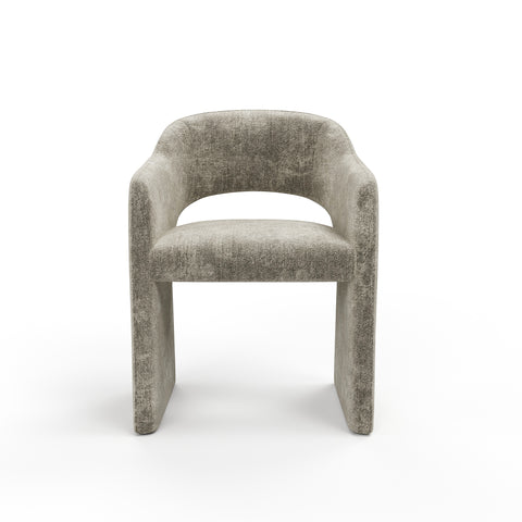 Lot de 2 petits fauteuils ARIEL velours texturé