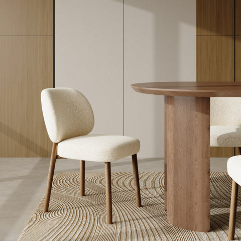 Lot de 2 chaises LEA velours texturé