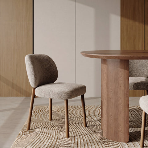 Lot de 2 chaises LEA velours texturé