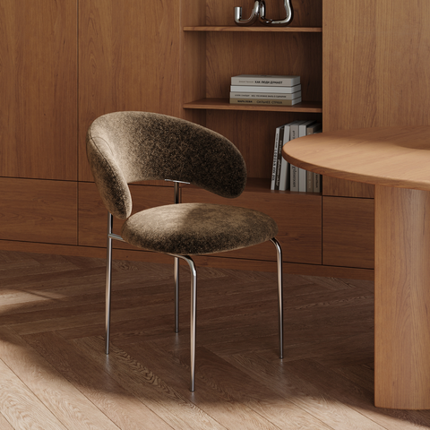 Lot de 2 chaises ALBA velours texturé