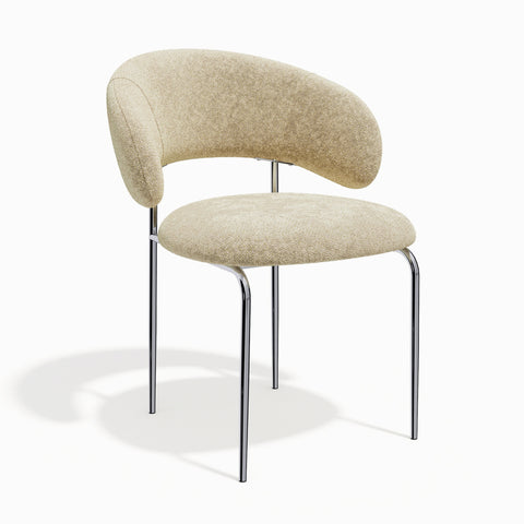 Lot de 2 chaises ALBA velours texturé