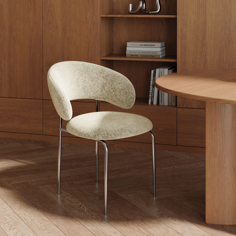 Lot de 2 chaises ALBA velours texturé