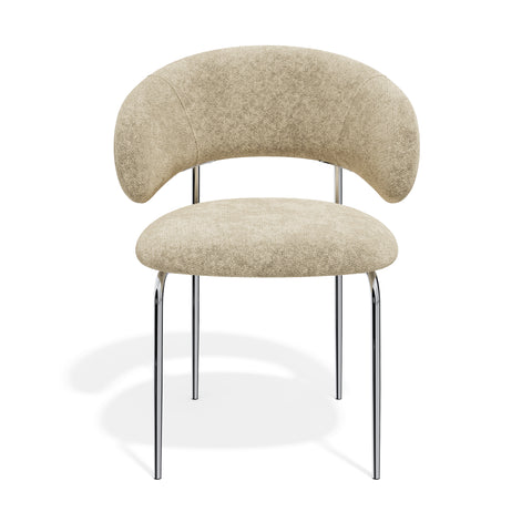Lot de 2 chaises ALBA velours texturé