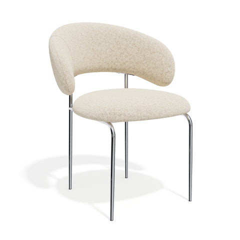 Lot de 2 chaises ALBA velours texturé