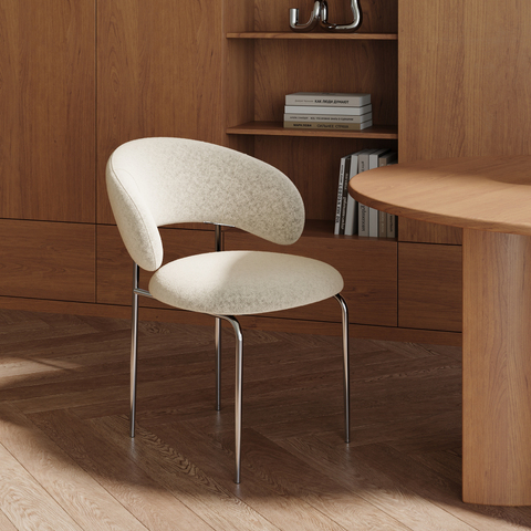 Lot de 2 chaises ALBA velours texturé