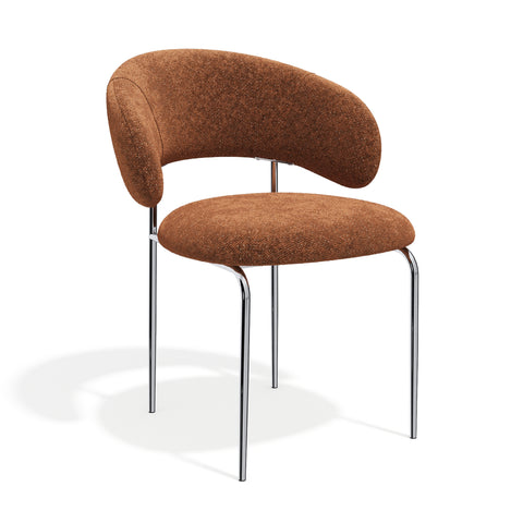 Lot de 2 chaises ALBA velours texturé