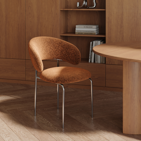 Lot de 2 chaises ALBA velours texturé
