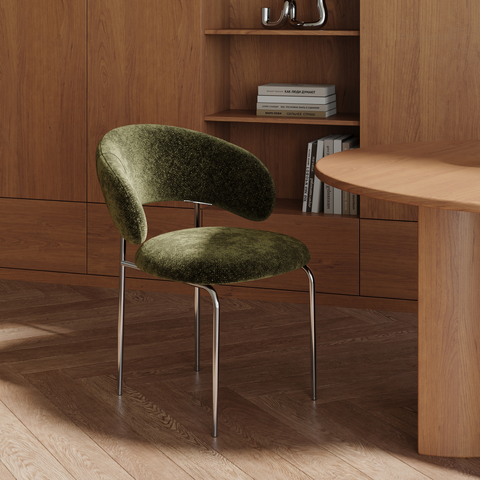 Lot de 2 chaises ALBA velours texturé