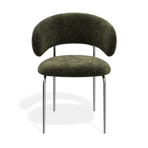 Lot de 2 chaises ALBA velours texturé