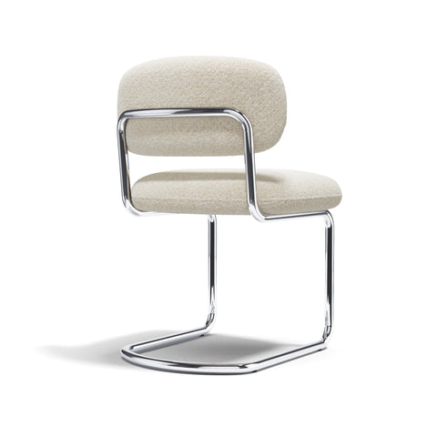 Lot de 2 chaises LISE tissu bouclette