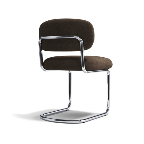 Lot de 2 chaises LISE tissu tramé toucher doux