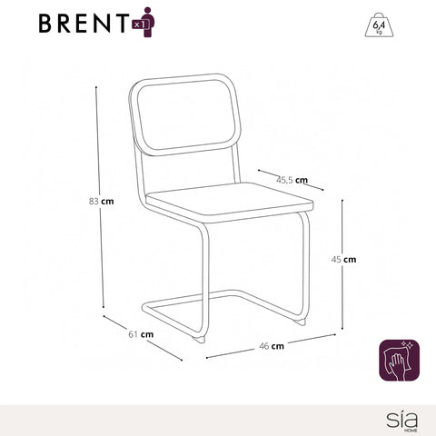 Lot de 2 chaises BRENT rotin clair