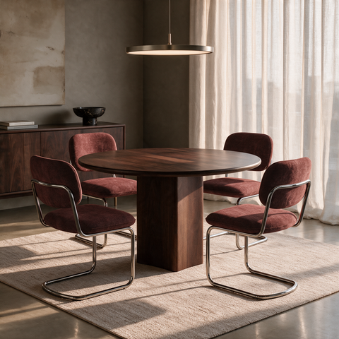 Lot de 2 chaises BLAKE velours texturé
