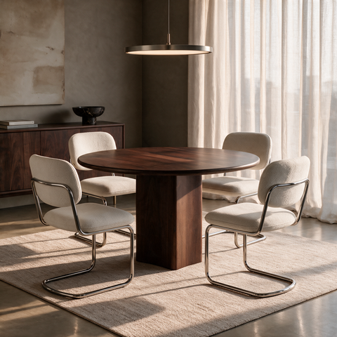 Lot de 2 chaises BLAKE velours texturé