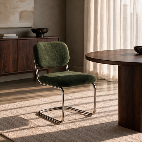 Lot de 2 chaises BLAKE velours texturé