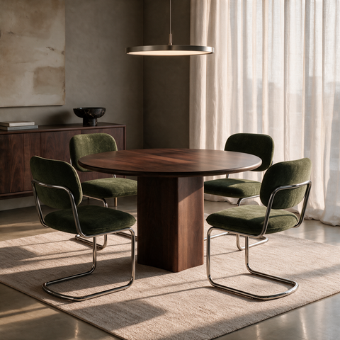 Lot de 2 chaises BLAKE velours texturé