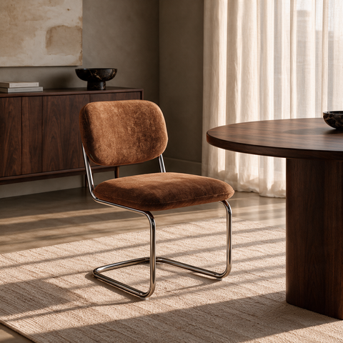 Lot de 2 chaises BLAKE velours texturé