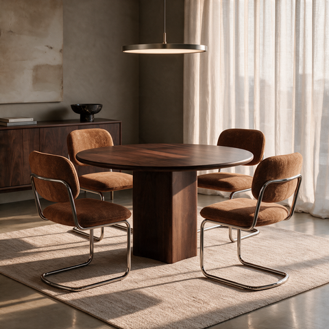 Lot de 2 chaises BLAKE velours texturé