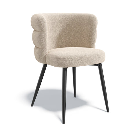 Lot de 2 chaises CHELSEA velours texturé