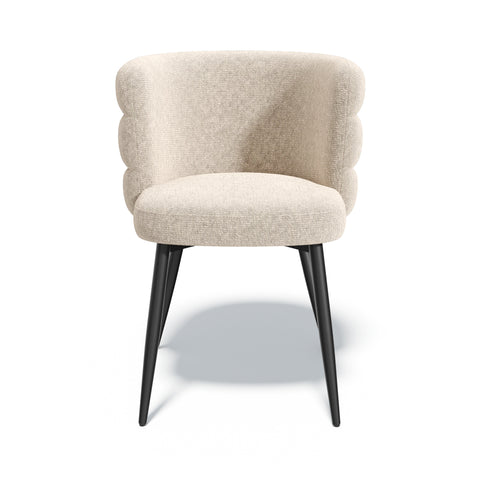 Lot de 2 chaises CHELSEA velours texturé