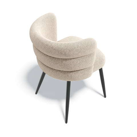 Lot de 2 chaises CHELSEA velours texturé