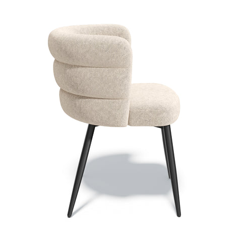 Lot de 2 chaises CHELSEA velours texturé