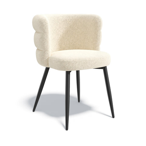 Lot de 2 chaises CHELSEA velours texturé
