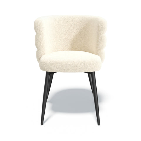 Lot de 2 chaises CHELSEA velours texturé