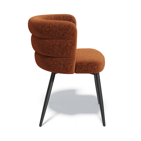 Lot de 2 chaises CHELSEA velours texturé