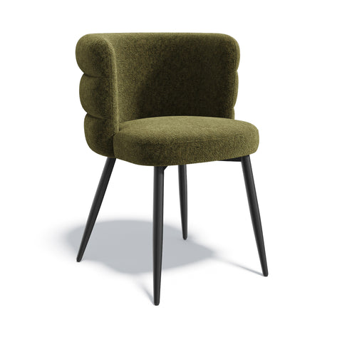 Lot de 2 chaises CHELSEA velours texturé