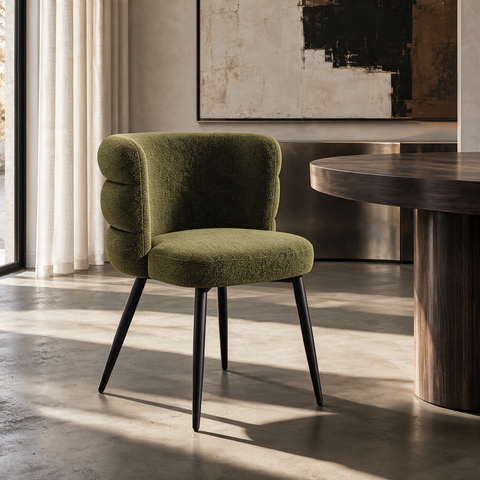 Lot de 2 chaises CHELSEA velours texturé