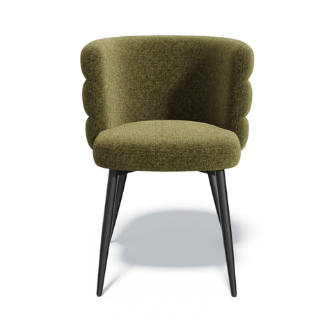 Lot de 2 chaises CHELSEA velours texturé